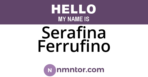 Serafina Ferrufino