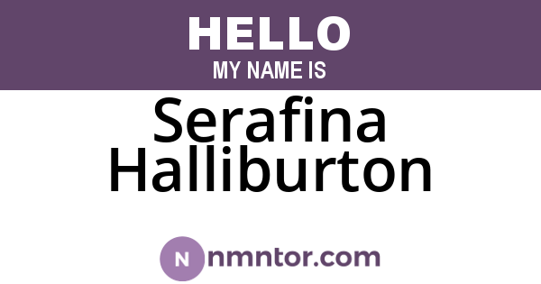 Serafina Halliburton