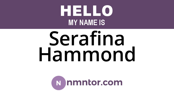 Serafina Hammond