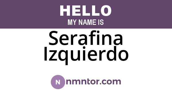 Serafina Izquierdo