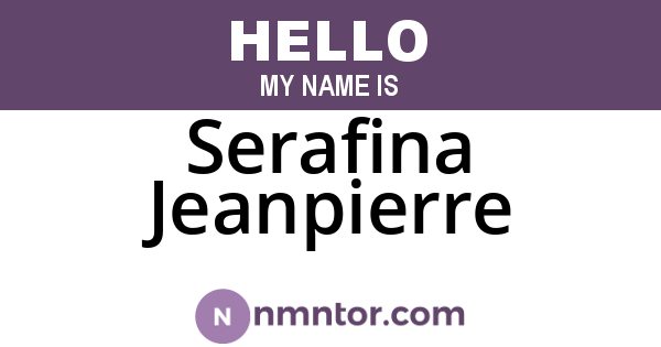 Serafina Jeanpierre