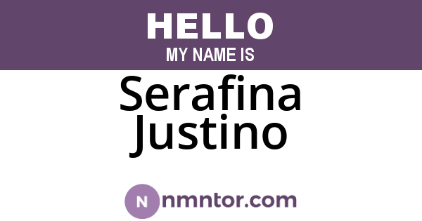 Serafina Justino
