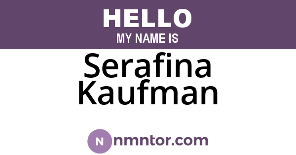 Serafina Kaufman