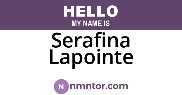 Serafina Lapointe
