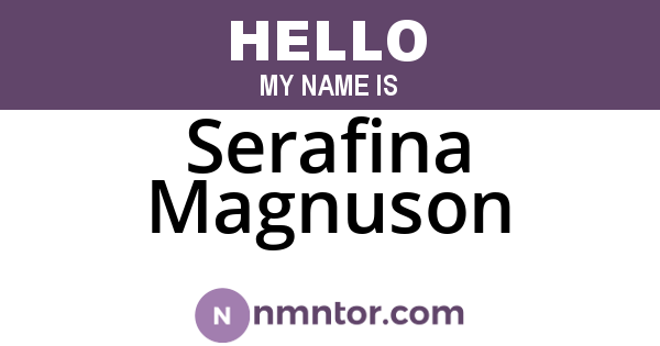 Serafina Magnuson