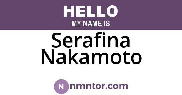Serafina Nakamoto