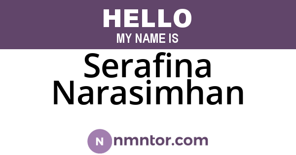 Serafina Narasimhan