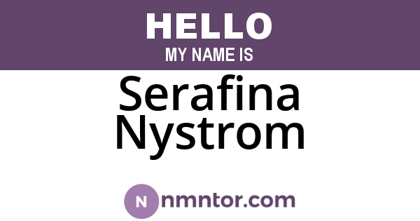 Serafina Nystrom