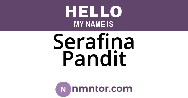 Serafina Pandit