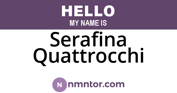 Serafina Quattrocchi