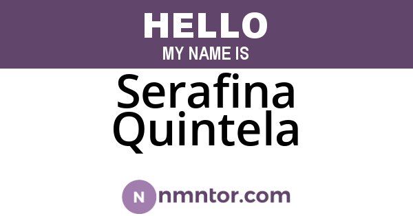Serafina Quintela