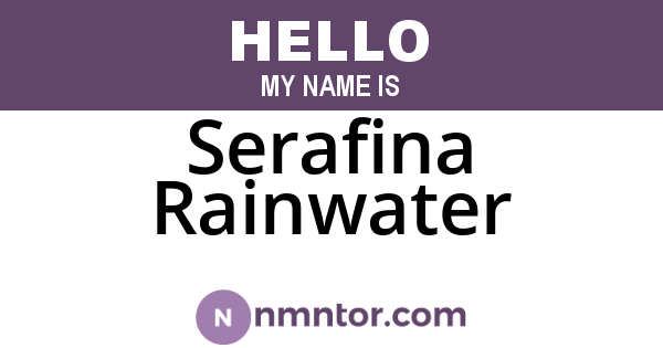 Serafina Rainwater