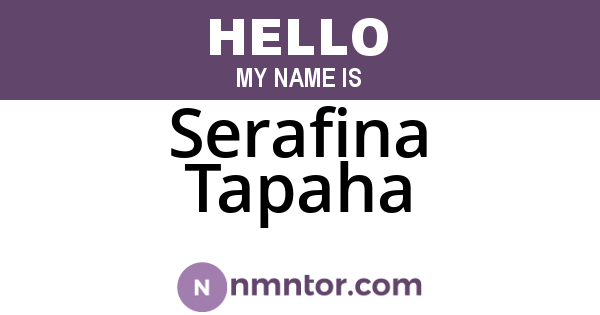 Serafina Tapaha
