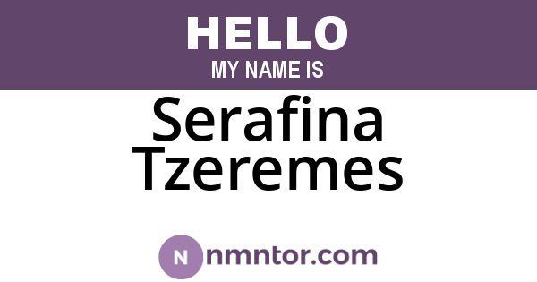 Serafina Tzeremes