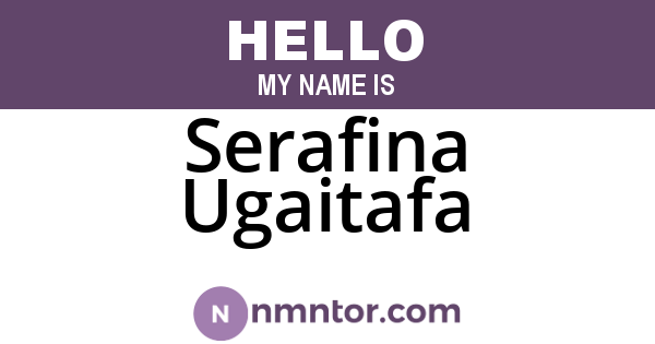 Serafina Ugaitafa