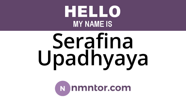 Serafina Upadhyaya