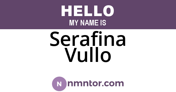Serafina Vullo