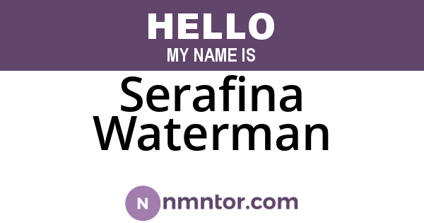 Serafina Waterman