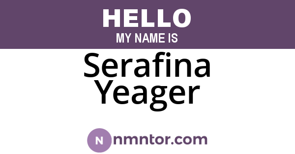 Serafina Yeager