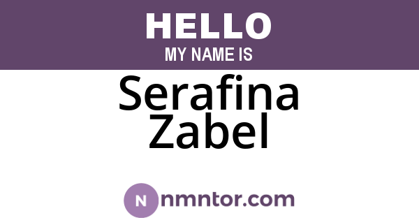 Serafina Zabel