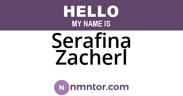 Serafina Zacherl