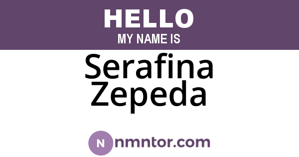 Serafina Zepeda