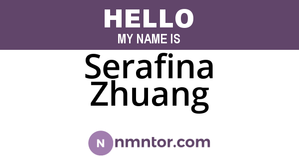 Serafina Zhuang