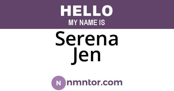 Serena Jen