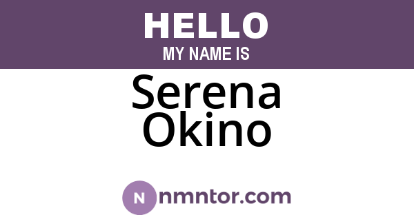 Serena Okino