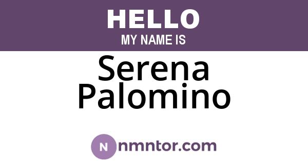 Serena Palomino