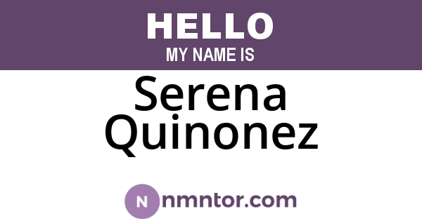 Serena Quinonez