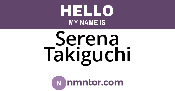 Serena Takiguchi