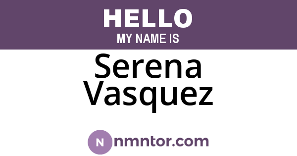 Serena Vasquez