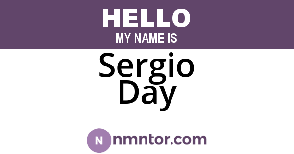 Sergio Day
