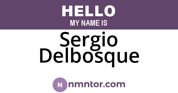 Sergio Delbosque