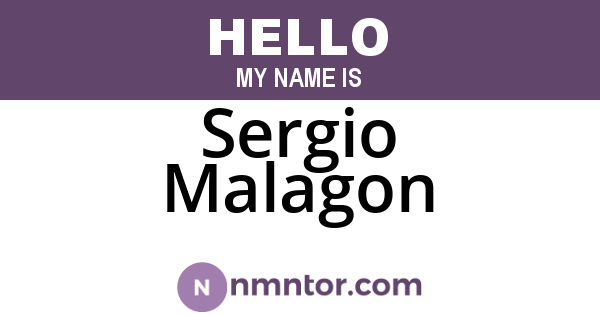 Sergio Malagon