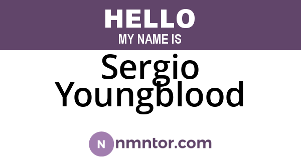 Sergio Youngblood