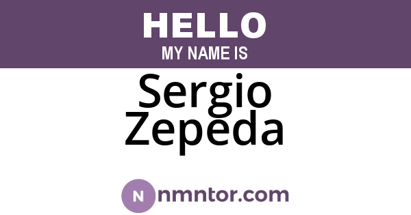 Sergio Zepeda