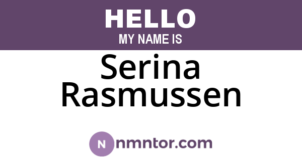Serina Rasmussen