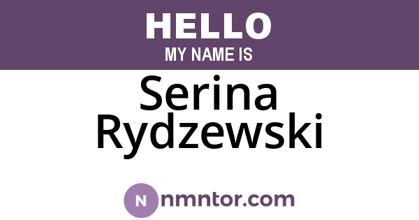 Serina Rydzewski