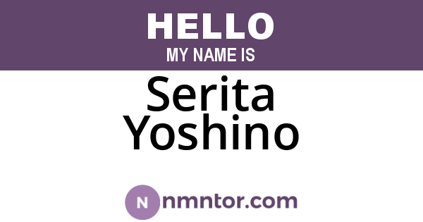 Serita Yoshino