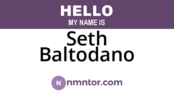 Seth Baltodano