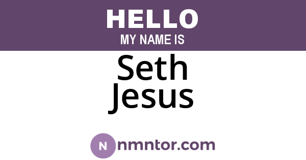 Seth Jesus