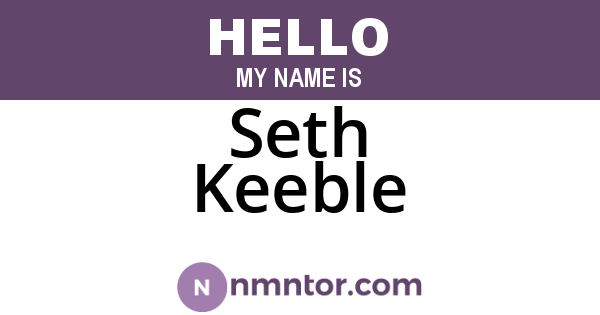 Seth Keeble
