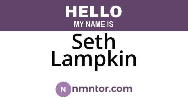 Seth Lampkin