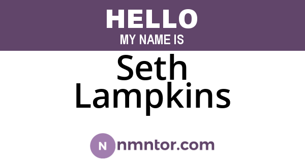 Seth Lampkins