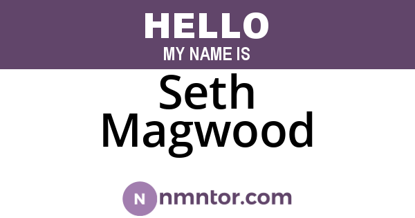 Seth Magwood