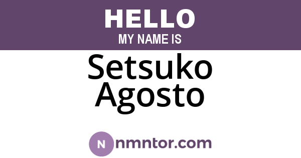 Setsuko Agosto