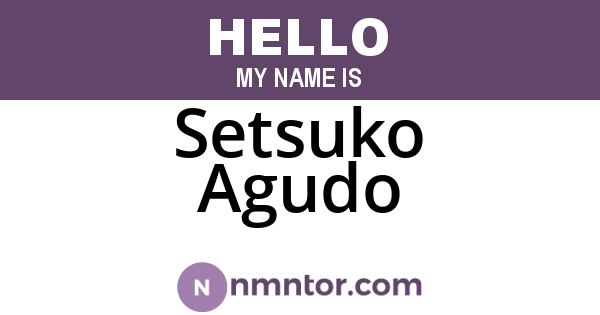 Setsuko Agudo