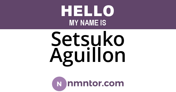 Setsuko Aguillon